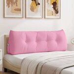 vidaXL Coussin de Dos Rose 140 x 24 x 50 cm tissu