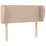 vidaXL Tête de lit avec oreilles Cappuccino 83x23x78/88 cm Similicuir