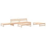 vidaXL Salon de jardin 5 Pièces bois massif de pin