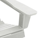vidaXL Ensemble de Salon de Jardin 3 Pièces HDPE Blanc