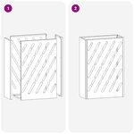 vidaXL Porte-parapluie avec stockage Rose 28 x 12 x 41 cm Acier