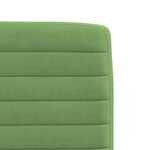 vidaXL Chaises à manger lot de 2 Vert clair Velours