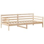 vidaXL Lit de jour avec toit sans matelas 80x200 cm bois massif