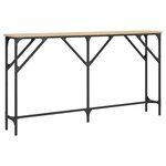 vidaXL Table console chêne sonoma 140x23x75 cm bois d'ingénierie