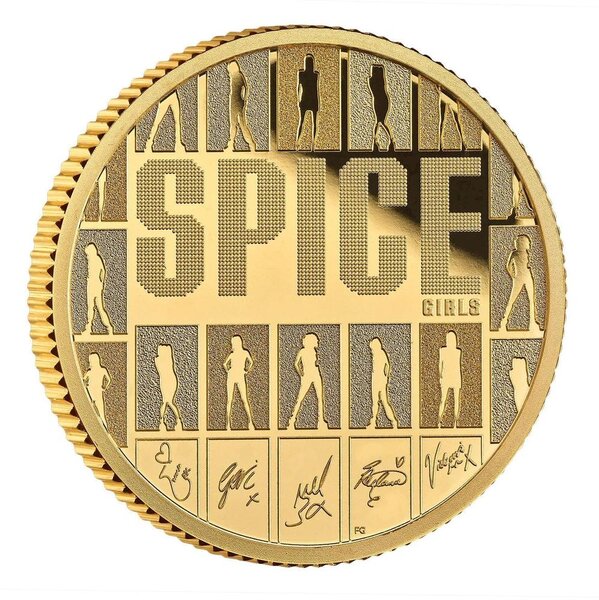 Monnaie SPICE GIRLS Legends Of Music 1/4 Oz Or 25 Pounds United Kingdom 2026
