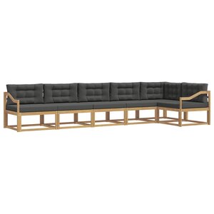 vidaXL Ensemble de canapés d'extérieur 4 pc Blanc et anthracite