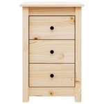 vidaXL Tables de chevet 2 Pièces 40x35x61 5 cm Bois de pin massif