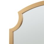 Miroir décoration moderne design mural MDF 80 x 55 cm doré 03_0010172