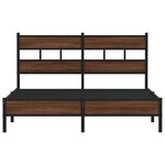 vidaXL Cadre de lit sans matelas chêne marron 140x190 cm