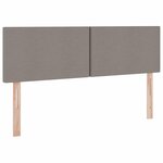 vidaXL Lit avec rangement et matelas avec matelas Taupe 140 x 200 cm