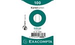 ETUI de 100 Fiches BRISTOL A8 55x74 mm Blanc Ligné EXACOMPTA