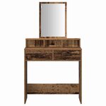 vidaXL Coiffeuse Bois ancien 79 x 41 x 140 cm Bois d'ingénierie