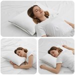 vidaXL Coussin de sommeil Blanc 70 x 50 x 18 cm