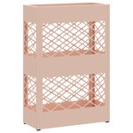 vidaXL Porte-parapluie rose 28x12x41 cm Acier
