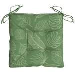vidaXL Coussins de chaise lot de 6 à motif de feuilles 40x40x7cm tissu