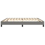 vidaXL Cadre de lit à ressorts gris foncé 200x200 cm tissu