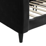vidaXL Lit de repos sans matelas noir 90x200 cm velours