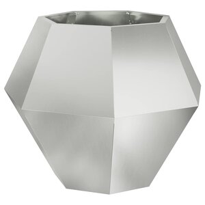 vidaXL Jardinière Argent 75 x 75 x 60 cm Acier galvanisé