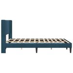 vidaXL Cadre de lit avec tête de lit Bleu 120 x 190 cm Velours