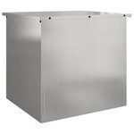 vidaXL Coffre de rangement extérieur - Argent - 55 x 50 5 x 50 cm - Inox