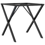 vidaXL Pieds de table à manger cadre en X 60x60x73 cm fonte