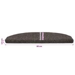vidaXL Tapis d'escalier auto-adhésifs 15 pièces 80 x 24 5 x 3 5 cm