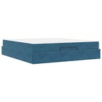 vidaXL Cadre de lit Bleu 180 x 200 cm Velours
