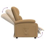 vidaXL Fauteuil inclinable Marron Velours