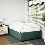 vidaXL Cadre de lit sans matelas vert foncé 120x200 cm velours