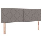 vidaXL Lit à ressorts avec matelas taupe 160x200 cm en tissu