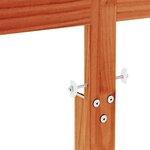 vidaXL Tête de lit cire marron 150 cm bois massif de pin