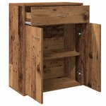 vidaXL Buffet vieux bois 60x30x75 cm bois d'ingénierie