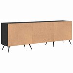 vidaXL Meuble TV Chêne noir 150 x 30 x 50 cm Bois d'ingénierie