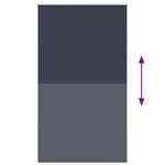 vidaXL Store enrouleur occultant largeur du tissu 121 6 cm polyester