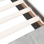 vidaXL Cadre de lit sans matelas gris béton 100x200 cm