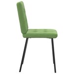 vidaXL Chaises à manger lot de 2 Vert clair Velours