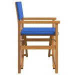 vidaXL Chaises de metteur en scène pliantes lot de 2 Bois teck massif