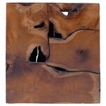 vidaXL Tabourets/Table basse teck massif