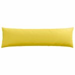 vidaXL Coussins de canapé 2 Pièces Jaune clair 145 x 40 cm tissu