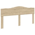 vidaXL Lit de Rangement Chêne Sonoma 180 x 200 cm Bois d'ingénierie
