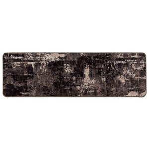 vidaXL Coureur de Tapis MARSA Noir 100 x 300 cm Polyester et PVC