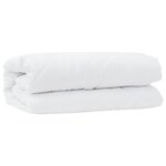 vidaXL Couette Autre avec oreiller 3 Pièces Blanc 240 x 220 cm Microfibre