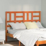 vidaXL Tête de lit Marron cire 145.5 x 4 x 104 cm Bois massif en pin
