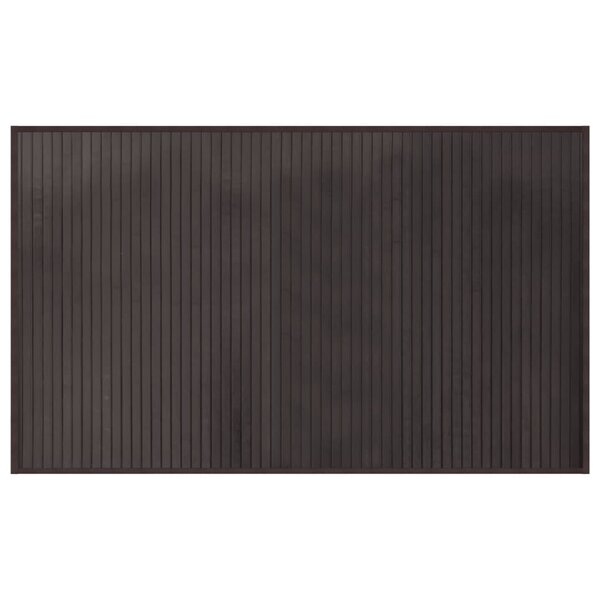 vidaXL Tapis rectangulaire marron foncé 60x100 cm bambou
