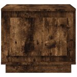 vidaXL Table basse chêne fumé 51x50x44 cm bois d'ingénierie