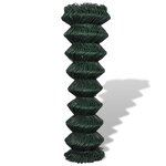 vidaXL Clôture à mailles losangées Acier 1 5x25 m Vert