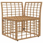 vidaXL Unité de canapé d'angle modulable pour extérieur Naturel