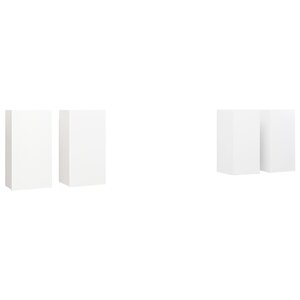 vidaXL Meubles TV 4 Pièces Blanc 30 5x30x60 cm Bois d'ingénierie