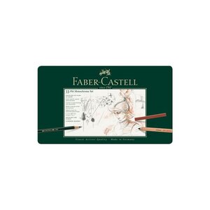 Set Pitt Monochrome boîte métal 33 pces FABER-CASTELL