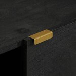 vidaXL Buffet noir 80x33x75 cm bois d'ingénierie